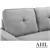 Alena Sectional Chaise & Sleeper - Frost Grey