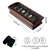 6-Slot Solid Wood Watch Box Organizer with Black Velvet Pillows