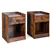 2 Set of Nightstand End Side Table