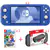 Nintendo Switch Lite Blue, Travel Case & Super Mario Bros. Wonder Bundle of 2