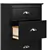 Yaletown 5-Drawer Tall Chest in Black