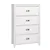 Yaletown 4-Drawer Chest in White