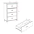 Yaletown 4-Drawer Chest in White