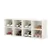 8 Cubbies Shoe Organizer White