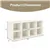 8 Cubbies Shoe Organizer White