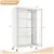 Rolling Closet Storage Organizer with Hanging Rods