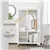 Rolling Closet Storage Organizer with Hanging Rods