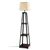 3 Tiers Shelves Trapezoidal Floor Lamp