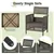 3 Pieces Patio Rattan Sofas and Table Set