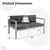 54 Inch Contemporary Two Person Sofa Chair with Armrests