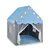 Kids Playhouse Tent with Star Lights and Mat