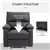 ComfortNest Manual Chair - Dark Gray