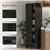 Adjustable Storage Cabinet - Black