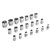 Jetech 1/2 Inch Drive Socket Set (8mm-32mm), Metric, 37PCS