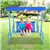 Kids Patio Swing Bench with Canopy