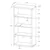 BOOKCASE - 48'H / WHITE WITH ADJUSTABLE SHELVES