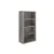 BOOKCASE - 48'H / DARK TAUPE WITH ADJUSTABLE SHELVES