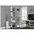 BOOKCASE - 71'H / WHITE / GREY