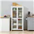 Freestanding Kitchen Pantry, Buffet Cabinet, 5-Tier Storage, White