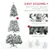 Easy Assembly 7.5ft Prelit Flocked Christmas Tree - Warm White Lights