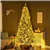 Easy Assembly 7.5ft Prelit Flocked Christmas Tree - Warm White Lights