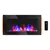 Wall-Mounted Electric Fireplace, 7-Color Flame, 750/1500W