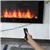 Wall-Mounted Electric Fireplace, 7-Color Flame, 750/1500W