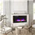 Wall-Mounted Electric Fireplace, 7-Color Flame, 750/1500W