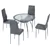 Modern & Elegant 5-Piece Round Table Dining Set