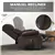 VivaLuxe Massage Recliner - Brown