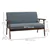 Stylish Dark Grey Loveseat Sofa