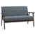 Stylish Dark Grey Loveseat Sofa