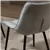 Modern Grey Velvet Upholstered Dining Chairs - Set of 4