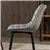 Modern Grey Velvet Upholstered Dining Chairs - Set of 4