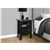 BLACK / GREY TOP NIGHT STAND WITH STORAGE