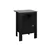 BLACK / GREY TOP NIGHT STAND WITH STORAGE