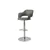 BARSTOOL - LIGHT GREY / CHROME METAL HYDRAULIC LIFT