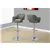 BARSTOOL - LIGHT GREY / CHROME METAL HYDRAULIC LIFT