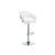 BARSTOOL - WHITE / CHROME METAL HYDRAULIC LIFT