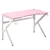 Gaming Desk with Headphone hook - Pink