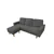 Urban Cali Hillsborough Sectional Sofa with Reversible Chaise in Grey