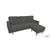 Urban Cali Hillsborough Sectional Sofa with Reversible Chaise in Grey