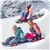 RYDR 45' Marvel Classic Snow Sled - Captain America & Spiderman