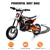 Supermoto 24V 250-Watt Off-road Dirt Bike - Rubber Tires, 22 Km/H