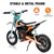 Supermoto 24V 250-Watt Off-road Dirt Bike - Rubber Tires, 22 Km/H