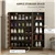 Shoe Storage with Open Shelves - Brown