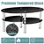 3 Tier Glass Oval Coffee Table Black