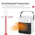 1200W Ceramic Heater-Thermostat &Overheat Protection-3 Modes