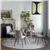 Modern Grey Velvet Kitchen Chairs (Set of 4)