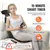 Snailax Shiatsu Back Massager with Heat, Cushion Pad